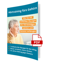 Cover des PDF-Reports: Hörtraining fürs Gehirn: Wie Sie mit einfachen Übungen Ihr Hörvermögen stärken und Demenz vorbeugen